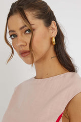Aretes de aro gruesos Claros Dorados