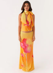 Top Nala - Naranja floral