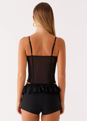 Top Corsé Fergie - Negro