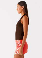 Top Halter Nera - Chocolate