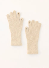 Guantes de punto Stormy Weather - Crema