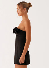 Minivestido strapless Patsie - Negro