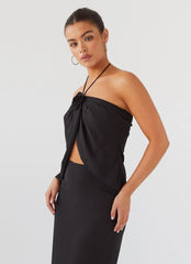 Top Anudado Nightfall Rose - Midnight