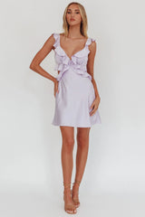 Minivestido con volantes Second Chances lila