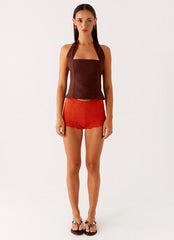 Minishorts Oakley de tiro bajo - Naranja