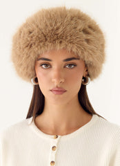Diadema de Pelo Sintético North Pole - Crema