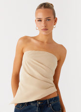 Top strapless Briana - Tan
