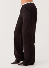 Pantalones Cargo Grace Lily - Negro