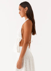 Top con lazo Indiana - Blanco
