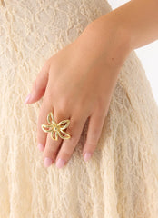 Anillo Pétalo Solar - Oro