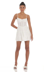 Vestido Corpete Godê Branco