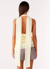 Top tipo pañuelo Solari - Amarillo
