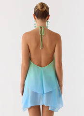 Minivestido Twin Flame - Ombre Marino