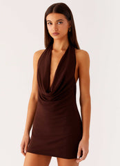 Minivestido Saffron Skies - Chocolate