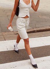 Jorts de sastre Tammy - Marfil