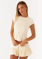 Blusa Landon abotonada - Limón