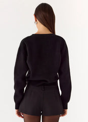 Jersey de punto Orla - Negro