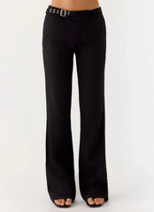 Pantalón tiro bajo Anaiis - Negro
