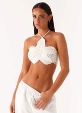 Top de crochet Palmilla - Blanco