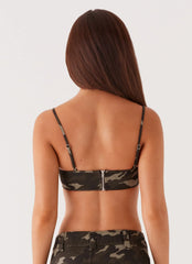 Top corto Underground Lust - Camuflaje