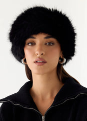 Diadema de piel sintética North Pole - Negro
