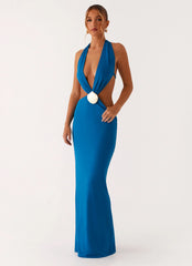 Vestido Largo Flossy - Azul Royal