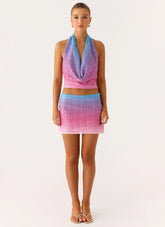 Top de punto con lentejuelas One More Time - Disco Ombre