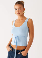 Top de punto Macall - Azul
