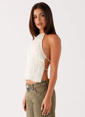 Top Bennie Halter - Marfil