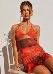 Top de lentejuelas Llama Salvaje - Scarlet Blur