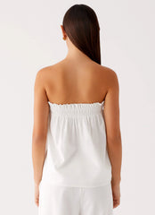 Top Wynter Babydoll - Blanco