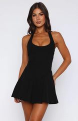 Minivestido halter We Belong negro