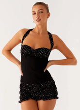 Top bustier Channel - Lunar negro
