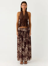 Falda Maxi Hot Like Me - Prado Espresso