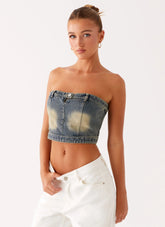 Top vaquero Not Like Us - Vintage