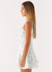 Minivestido Helena - Floral Pequeño Vintage
