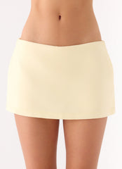 Mirna Micro Skort - Amarillo Limón