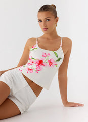 Top Cami Garrix Bead - Arrecife Marfil