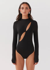 Body de manga larga Special Affair - Negro