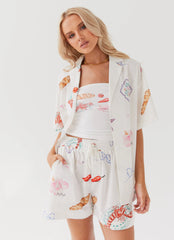 Shorts de linho Sweet Relief - Banchetto