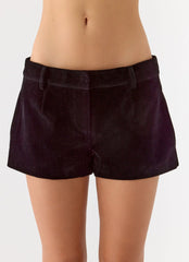 Shorts Jeremy de Camurça Sintética - Preto