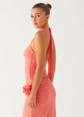 Top de Jayce Halter - Salmón