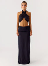 Falda Maxi Elisabetta - Negro
