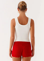 Camiseta sin mangas Avalita - Marfil