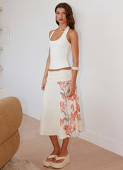 Falda Midi Valley - Estampado Floral Siena