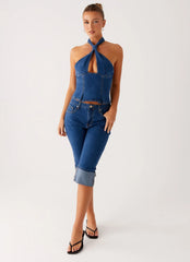 Vaqueros capri Saylor - Índigo