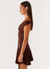 Minivestido Saffira - Chocolate