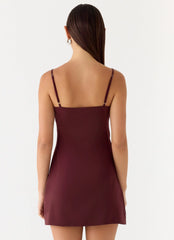 Minivestido Clementine - Merlot