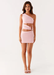 Minivestido con aberturas Malli - Rosa