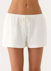 Millo Linen Shorts - Marfil
